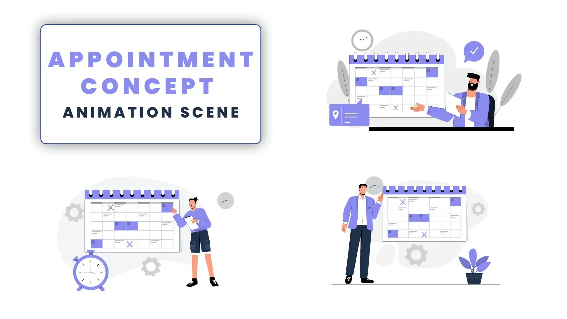 Appointment Reminder and Calendar Animation Templates